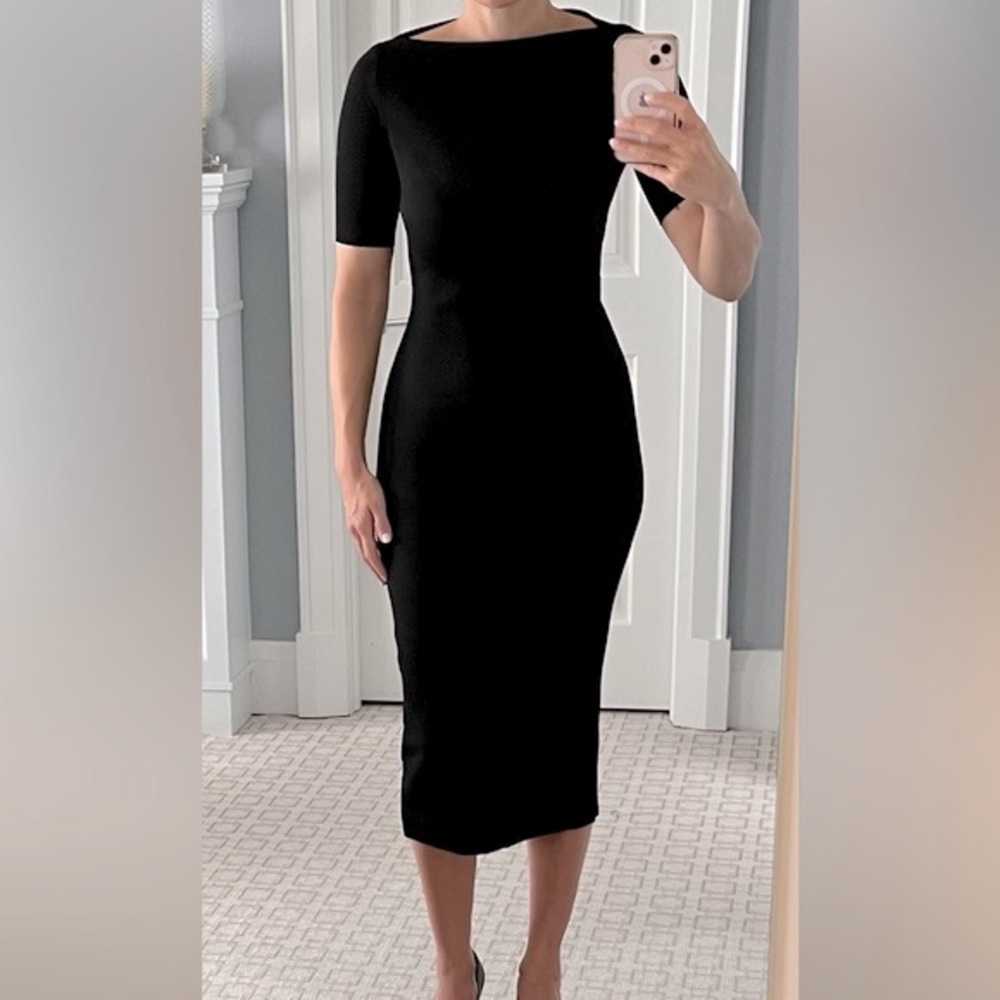 ZARA Black Midi Dress